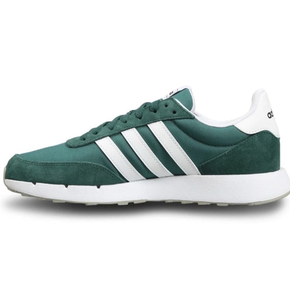 Adidas Run 60s 2.0 Men’s 11.5 Green White Sneakers NIB Box Damage NEW - Picture 8 of 9